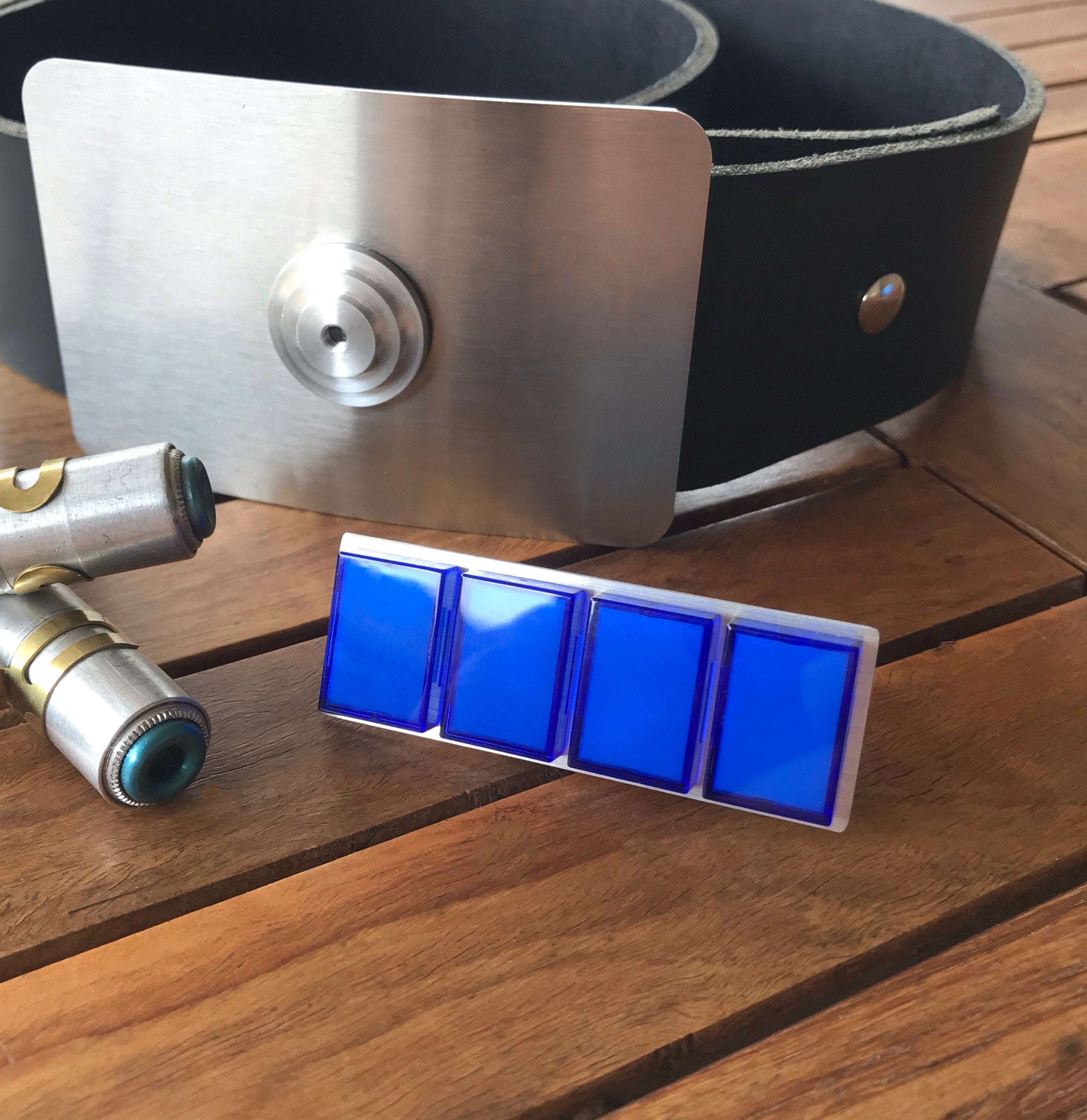 Star Wars Imperial Captain Rank Badge - 4 Blue Tiles | Rogue One Cosplay